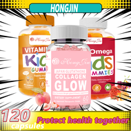 OMEGA + DHA / Vitamin C Gummies /Glutathione gummy vitamins for kids Supplement 60 Gummies