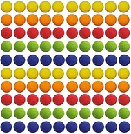 100pcs Colorful Toy Gun Bullet Balls for Nerf Rival Zeus Apollo Outdoor Practice Less Impact Refill Toys2.2cm EVA Foam Soft Bullet Balls