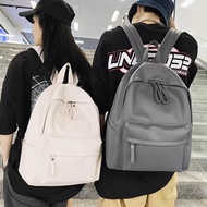 [BiuBiu] 2026 Leather Film Backpack Soft Waterproof Large Capacity Laptop Bag Student School Travel