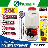 FARMATE FM-820 Knapsack Power Sprayer 20 liter / FARMATE FM820 Penyembur Racun Enjin Sandang 20 lite