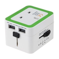 World Travel special version travel adapter, conversion plug with 2 USB Ports , Safety Sockets