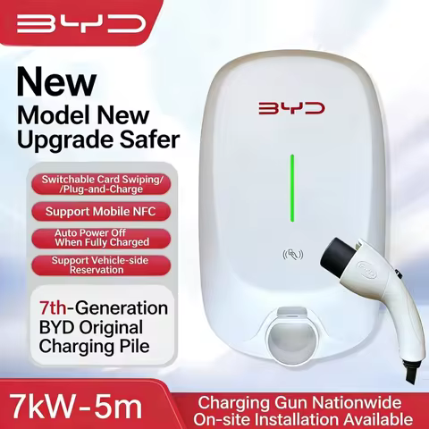 7KW Wall‑Mounted AC EV Charging Station GB/T Standard Home Wallbox Electric Vehicle Charger Compatib