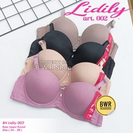 Bra BH 002/adult Women's Bra Wire Medium Hook 2 Super Lidily E002 Soft Choose Color - Bwr