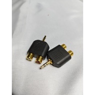 Starcell Gold Plated Audio Splitter 3.5mm audio jack to 2 3.5mm (2 in a pack)