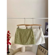 洋气百搭牛仔短裙 Stylish Denim Mini Skirt High Waist A-Line B31162