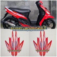 STIKER STRIPING LIS BODY MIO SPORTY TAHUN 2007 MERAH STANDAR