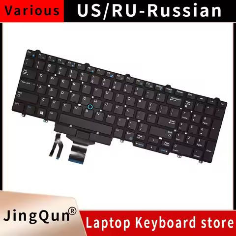 US English Backlit Keyboard for Dell Latitude N7CXW E5550 E5570 E5580 5590 M7510 M7520 M5520 M7720 0