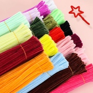 ManilaGo Fuzzy wire 100pcs Dense Fuzzy Wire Chenille Stems Children's DIY Flower Creative Toy