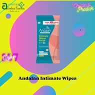 Andalan Intimate Wipes 20 Sheets | Feminine Cleansing Tissue