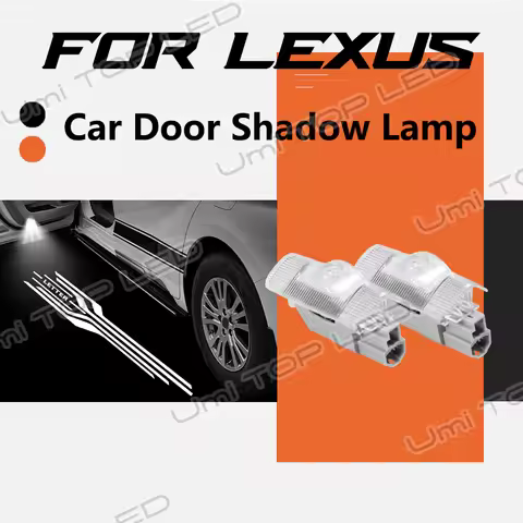 For Lexus RX LM ES LS LX IS UX GX RZ LED Car Door Shadow Logo Welcome Blanket Lamp Laser Ghost Proje