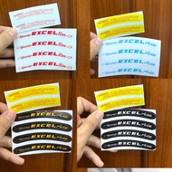 Sticker excel asia rim, rim With Full Color warning Stamp