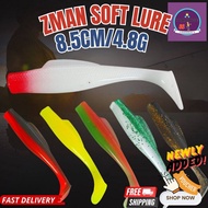 【Xstream】8.5CM/4.8G Zman Clone TPR soft plastic lure fishing bait float umpan casting Haruan Toman