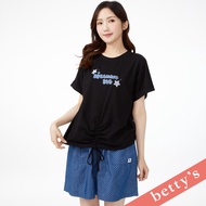 Betty's (41) Dot Pocket Drawstring Denim Shorts (Light Blue)