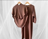 SET KHIMAR ( JUBAH FREE KHIMAR ) MATERIAL CY - IRONLESS
