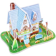🏡💒6D building paper puzzle DIY play art and craft kid puzzle early learning puzzle educational toys 