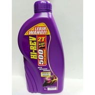 100% ORIGINAL HI-REV HIREV 2T 500/ 4T 500 MINYAK 2T / 4T MINYAK HITAM 500SUPER RACING 1LITER 1L HIGH