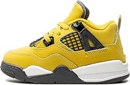 Toddler's Jordan 4 Retro Lightning Tour Yellow/Dark Blue Grey (BQ7670 700) - 6