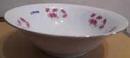 早期大同花卉瓷碗 大同冷氣四方印瓷碗 湯碗 碗公 -直徑24公分