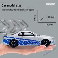 1:32 Nissan GTR R34 Diecast Model Car - Món quà sưu tập cho các cô gái