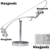 MAXGOODS The Fisherman Balancing Sculpture, Desk Ornament Handmade Kinetic Fishing Sculpture, Creati