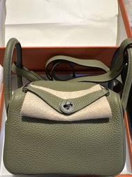 Hermès Lindy Mini 鼠尾草綠