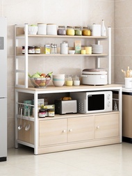 Kitchen Shelf, Cutting Table, Cupboard, Cupboard, Storage Cabinet, Stove Rack, Floor To Floor Multi-layer Microwave Oven Shelf