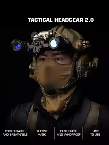 Advanced Outdoor Headwear System 2.0 | Windproof & UV Protective | for Skiing Cycling & Airsoft