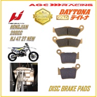 HENGJIAN DISC BRAKE PADS HENGJIAN 250CC HJ 2T V2 250CC HJ 4T V2 DIRT BIKE GOLD QUALITY