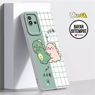 Case Realme Narzo 50i - Casing Realme Narzo 50i - Eksotik - Silikon Dino Cute - Cassing Hp - Aksesor