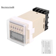 AC 220V 5A Programmable Double Delay Relay Device Tool DH48S-S