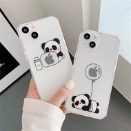 Crystal Panda Case For Redmi A5 5A 6A 9T 9A 12C 13C 14C Cute Clear Silicone Case B021