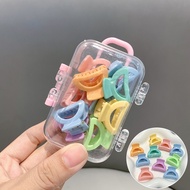 GRATIS ONGKIR - F6428 Jepit Rambut Mini 10 PCS /Aksesoris Rambut Lucu Free Box /  Hair Clip Ombre de
