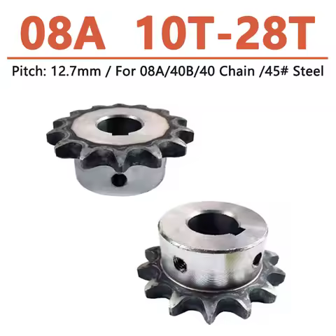 1pc 10 11 12 13 14 15 16 17 18 19 20 21 22 23 24 25 26 28 Teeth 08A Industrial Drive Sprocket Wheel
