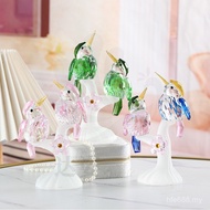 Decorative Princess Kingfisher Crafts Cute Ornaments Girl Hummingbird Ornaments Da Creative Crystal 