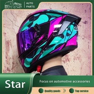 RtoMHead(MH) Dual Lens Motorcycle Helmet Men Full Face Helmet Moto Riding ABS Material Motocross Helmet Motorbike