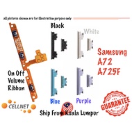 [Cellnet] Samsung sam A72 A725F On Off Volume Ribbon Flex Power Button On Off Button Volume Button N