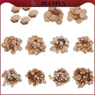 [Blesiya] 00/200 Pieces Hexagon Shapes MDF Cutouts Wood Wooden Embellishments Shapes for DIY Craft D
