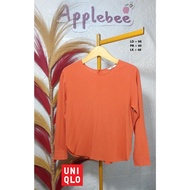 TERRACOTA RAYON BLOUSE SIZE S BY UNIQLO