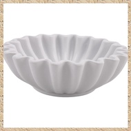 [r3jylk02.ph] Fluted Ruffle Decorative Bowl - Home Decor Accents for Living Room Styling Coffee Tabl