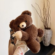 ImaginationInn Phụ nữ dễ thương chút gấu nâu Vai Túi cô gái cá tính phim hoạt hình búp bê sang trọng