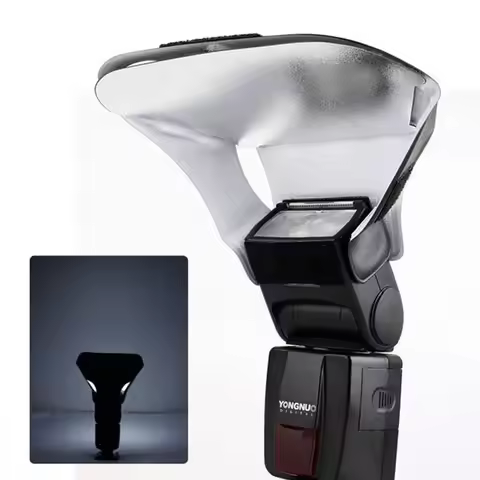 Universal 3 Color Flash Light Speedlite Diffuser Softbox Reflector For GODOX Canon Nikon Olympus Son