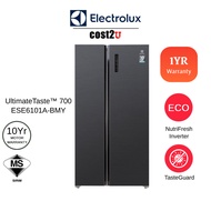 [Seller Delivery] Electrolux 606L UltimateTaste 700 Side by Side Refrigerator | ESE6101A-BMY Fridge 