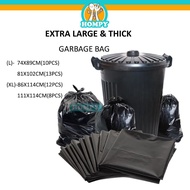 Heavy Duty Garbage Bag / Rubbish Bag / Beg Sampah Tebal Plastic Garbage BagThick/Tebal Plastik Beg S