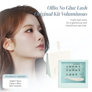 Ollio No Glue Lash Original Kit Voluminous Eyelash Cluster False Lashes with Tweezer