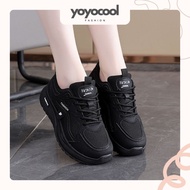 YOYOCOOL Black Shoes Black Casual Shoes Fashion Shoes Sneakers Shoes Black Shoes School Shoes/ Trend