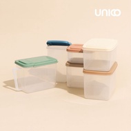 Multipurpose Square Plastic Food Container BPA Free 360 ML - 1200 Unico Claire Food Container