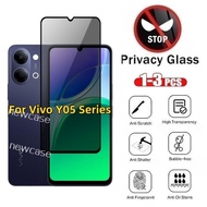 1-3Pcs Privacy Anti Spy Full Screen Protector Tempered Glass For Vivo Y05 Y04 Y03 Y 05 04 03 Y03T 4G