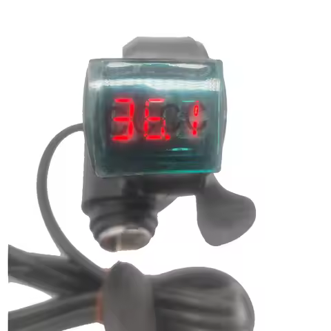 Electric Bicycle/Scooter/E-bike Thumb Throttle with Lock Key Battery Power LED Display 12V 24V 36V 4