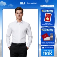 [BEST SELLING] HLA Men's Long Sleeve Shirt – Office Shirt, Soft & Breathable, Elegant