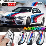 【Mr.Key】Racing style Zinc Alloy M Power Key Case Cover for BMW M3 M5 X1 X3 X4 X5 F15 X6 F16 G30 7 Series G11 F48 F39 520 525 f30 320i Car Accessories